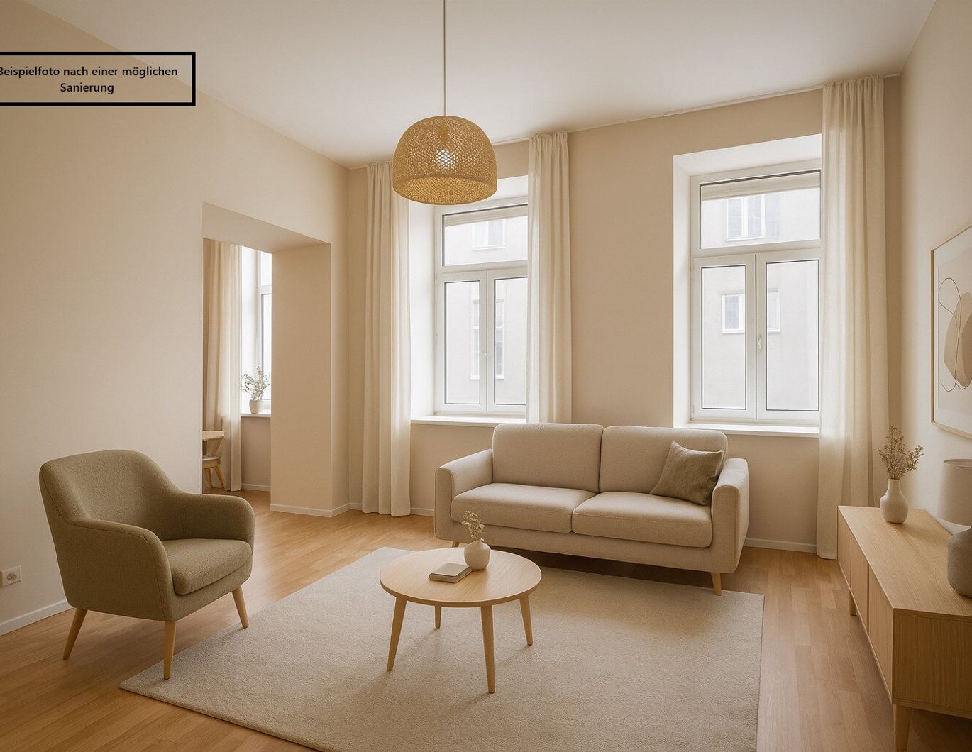 ++NEU++ Für Bastler: 2-Zimmer Altbau-Wohnung (sanierungsbedürftig) - gut adaptierbarer Grundriss