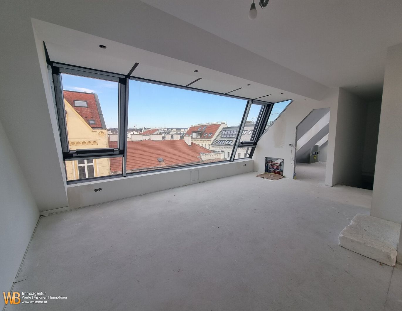 Top DG Wohnung mit Terrasse und Panoramafenstern - 3 Zimmer mit großem Küchen-Essbereich! Kein Gas mehr! Modernste Ausführung! Luft-Wasserwärmepumpe, Klima und Photovoltaik!