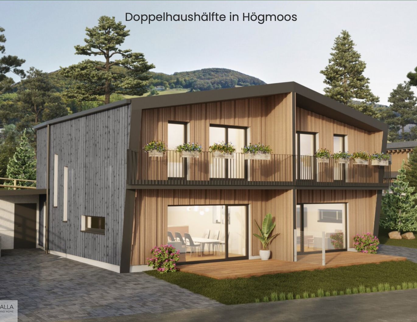 Wunderschöne Doppelhaushälfte in Högmoos (Neubau)