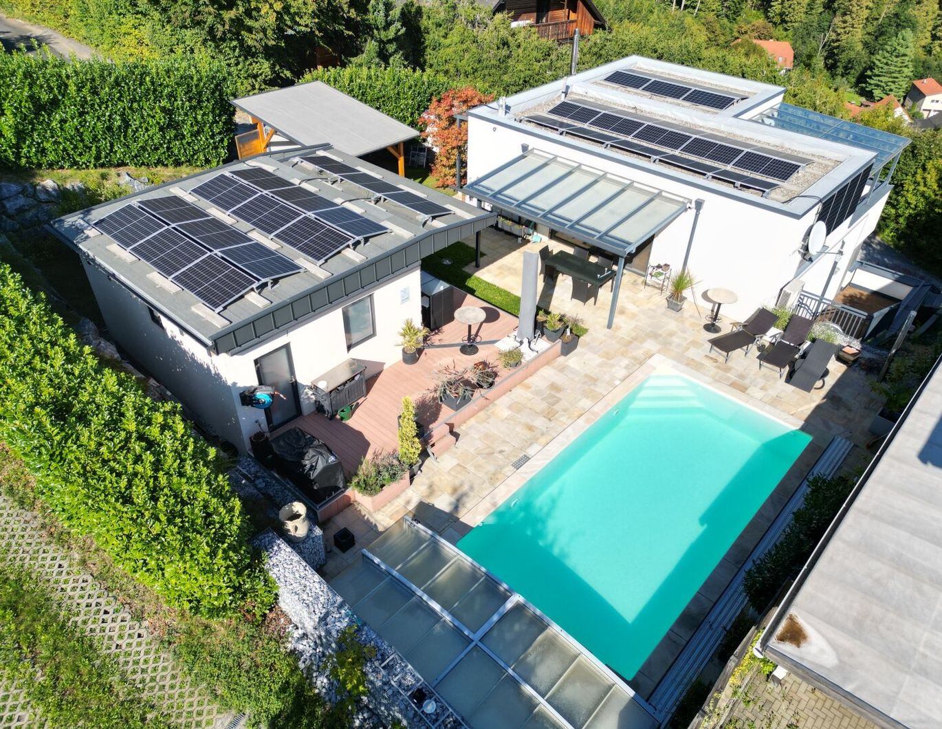 Stattegg! Villa der Extraklasse, Pool, Saunahaus, sonnige Aussichtslage einfach perfekt!