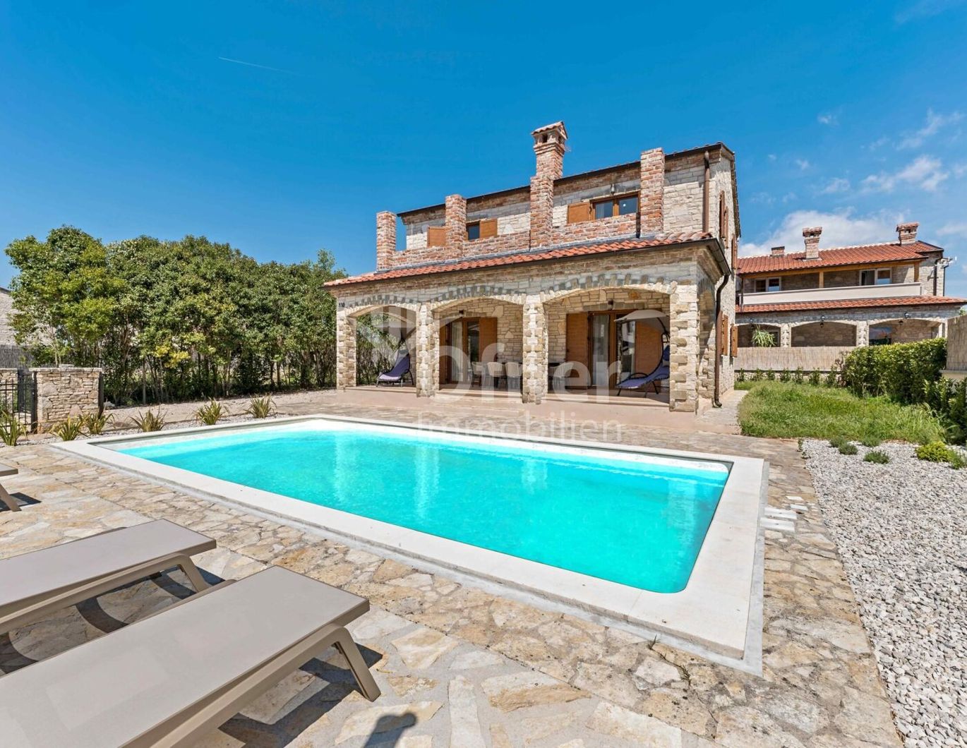 Istrien, Svetvinčenat, Steinhaus mit Pool