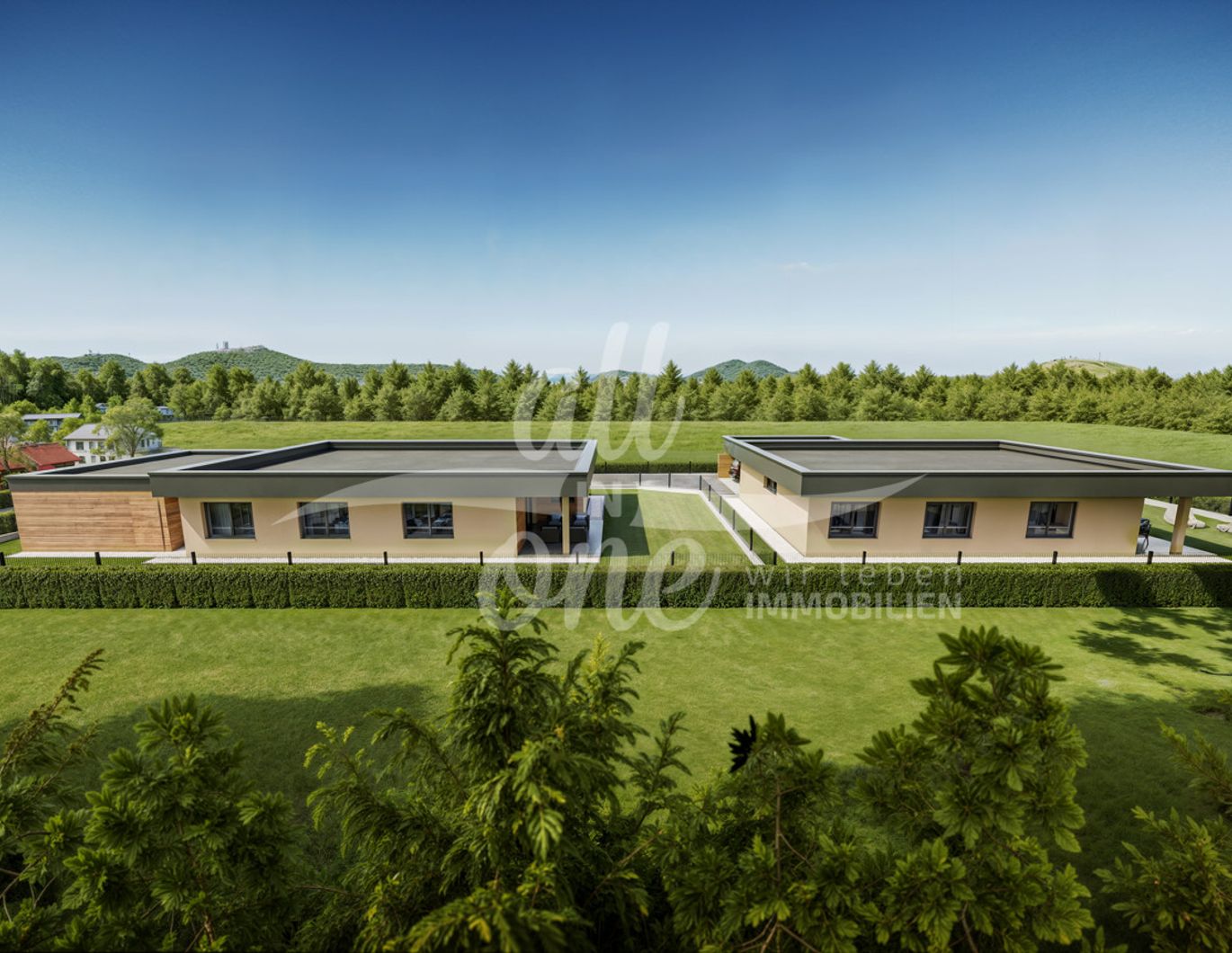 Zwei *NEUBAU* Bungalows auf einem Gesamtgrundstück (belagsfertig) - in Rosegg bei Velden