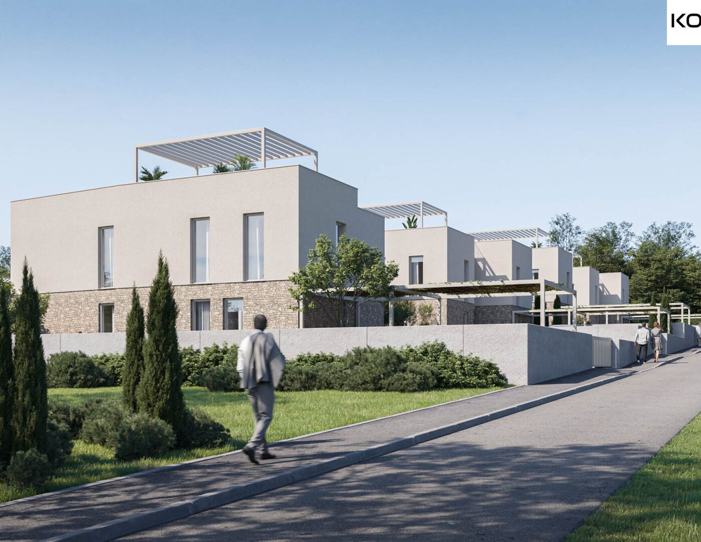 HRV - Moderne Doppelhaushälfte, nur 200 m vom Strand entfernt, bei Novigrad