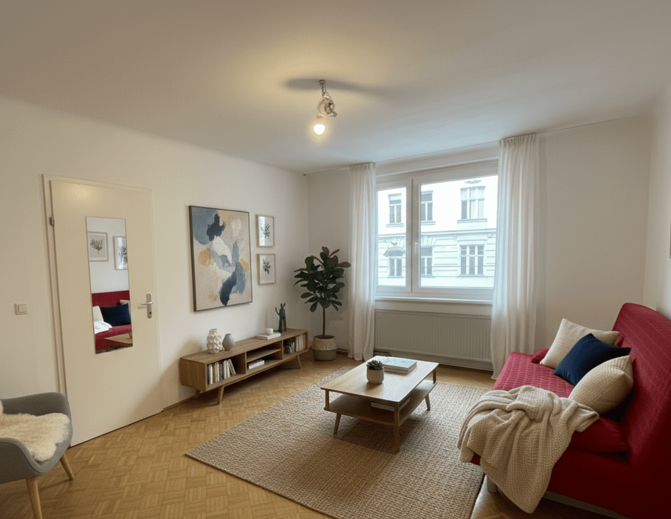 Helle 3-Zimmer-Wohnung mit perfekter Raumaufteilung in zentraler & ruhiger Lage - 1060 Wien