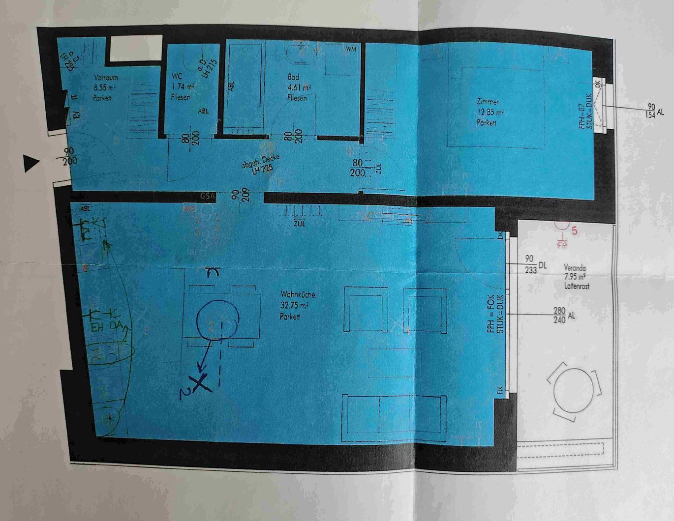 Attraktive 2-Zimmer Wohnung direkt neben U2