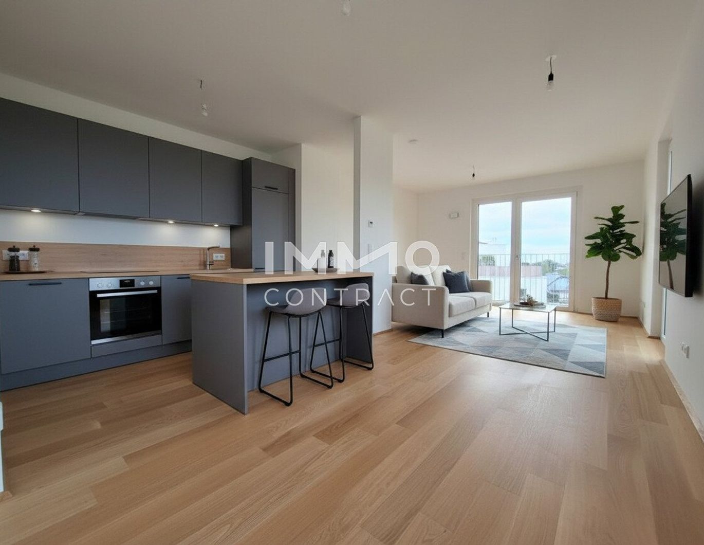 Weitblick inklusive - Moderne 2-Zimmerwohnung mit Eckbalkon