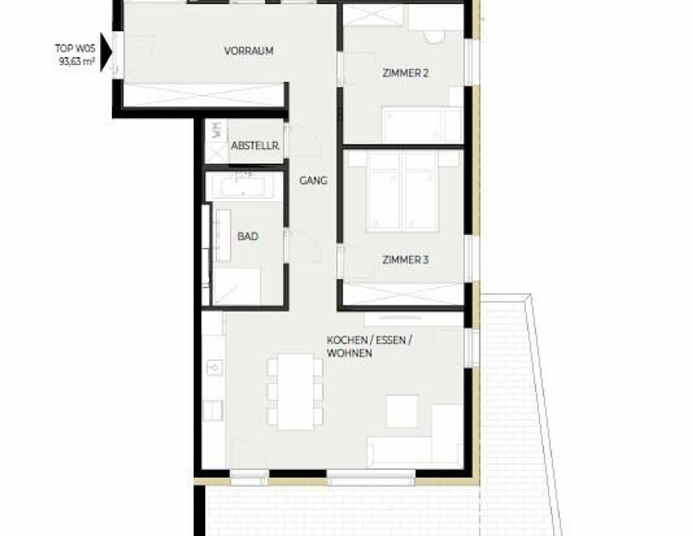 Provisionsfrei: 4-Zimmerwohnung (Top W05) - Jenbach SONNJOCH