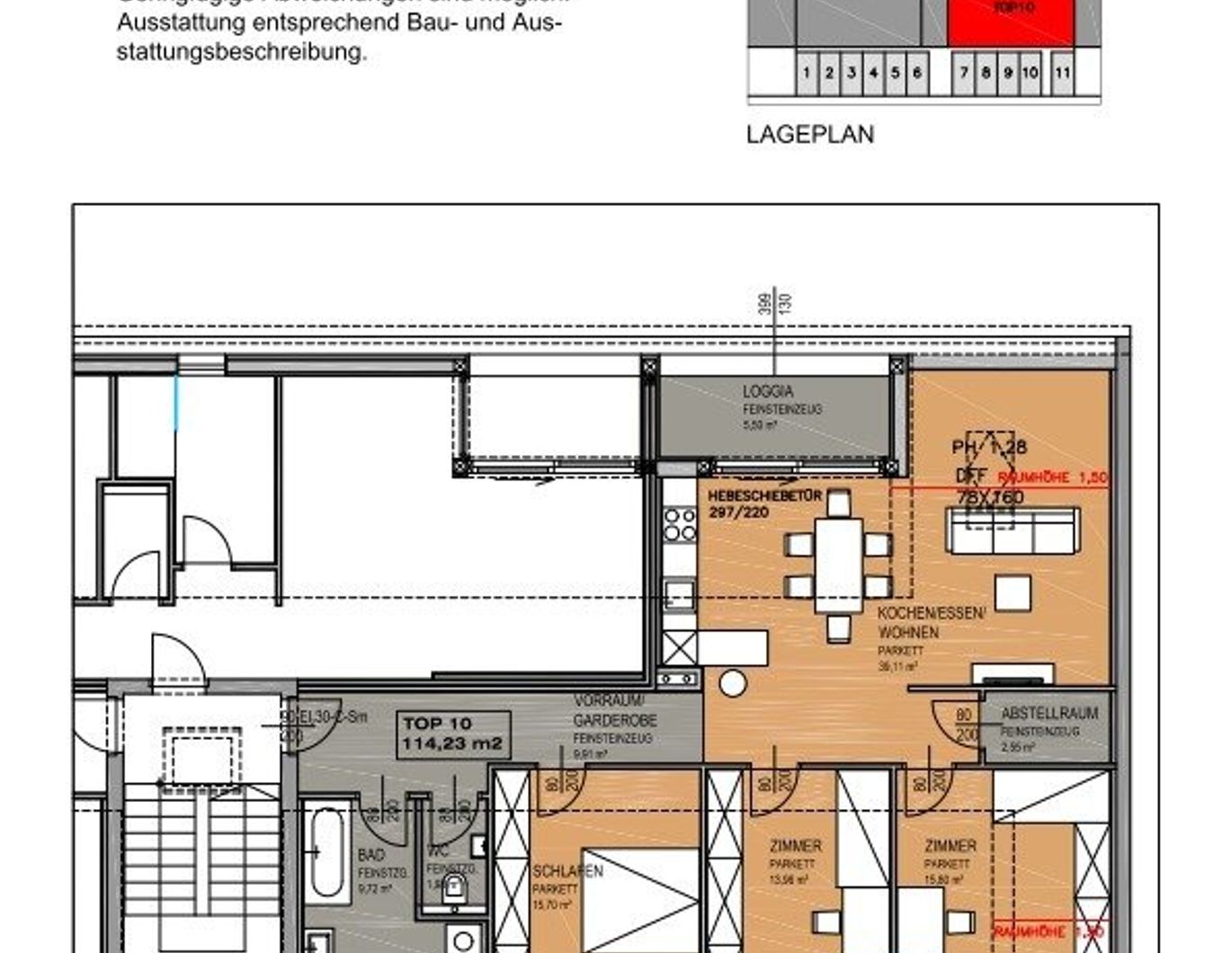 Modernes Wohnen in historischem Gebäude