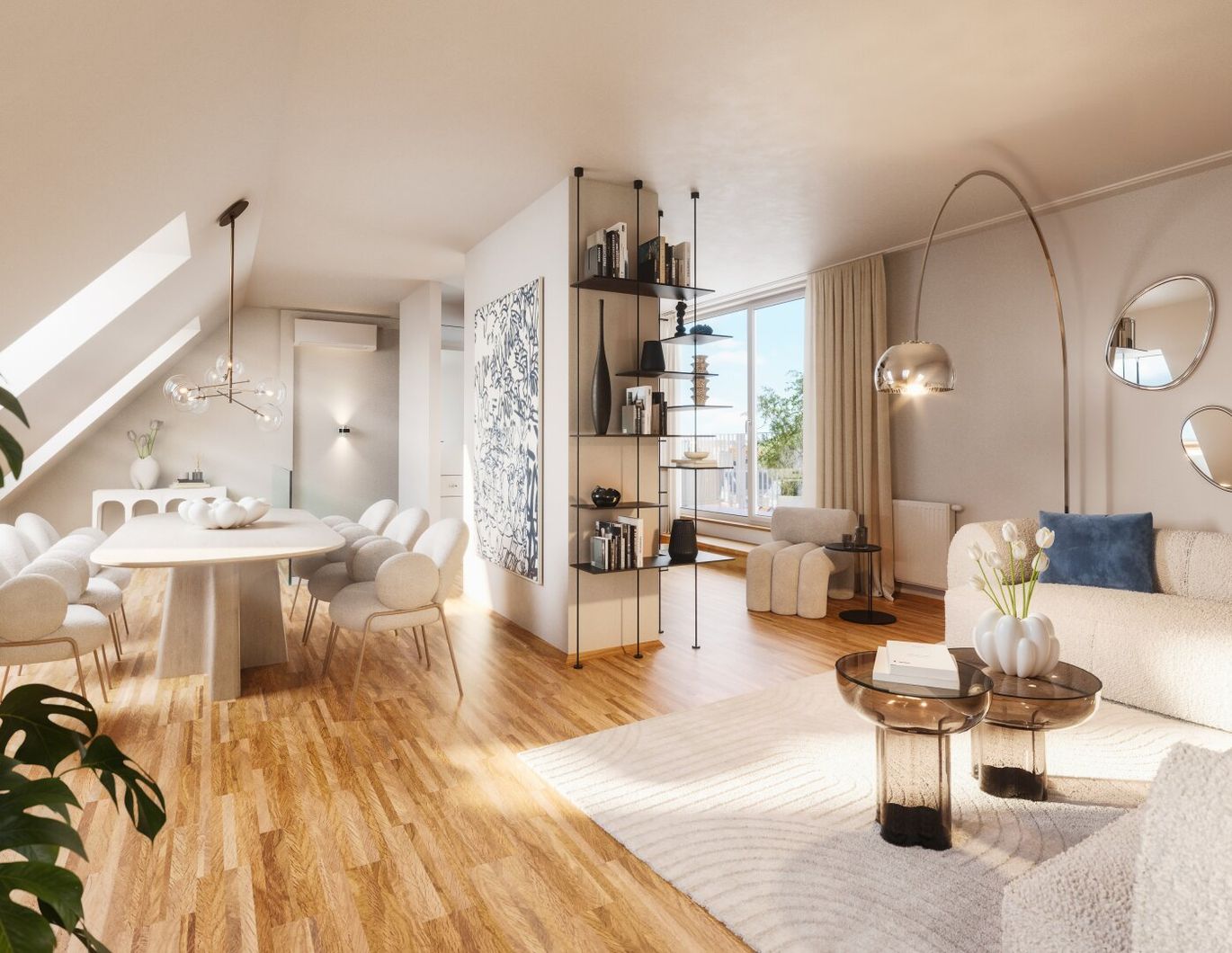 Dachgeschoss-Maisonette mit Terrasse: 2 Zimmer, 80m² mit Lift für 519.000 €