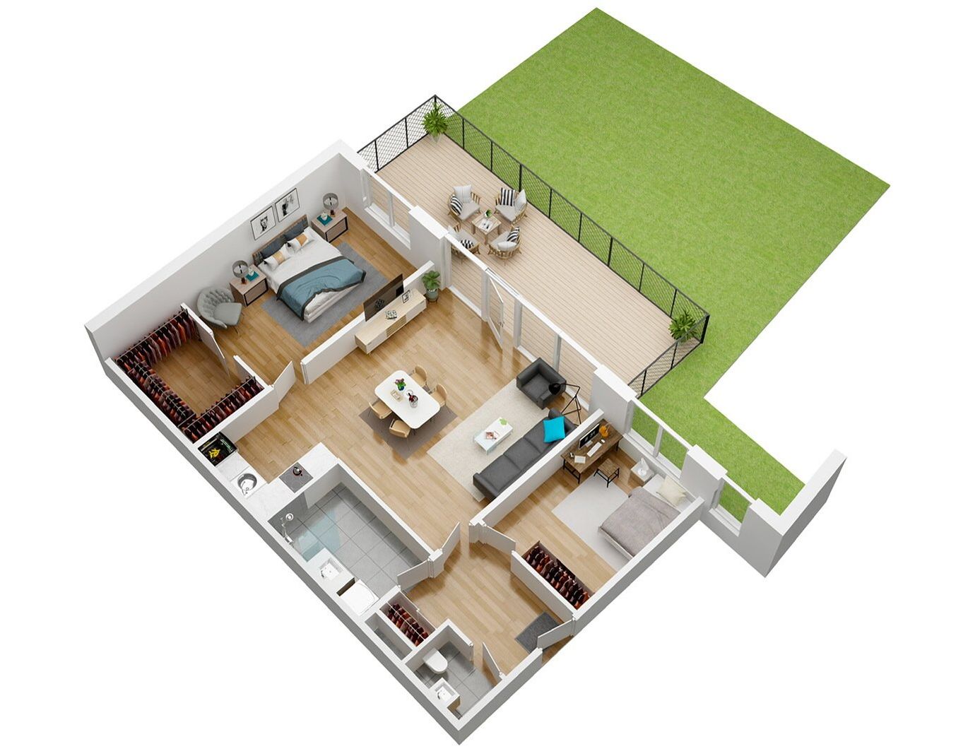 Erstbezug mit 24m² Terrasse- Helle 3-Zimmer Wohnung in Top-Lage mit U-Bahn-Anbindung !