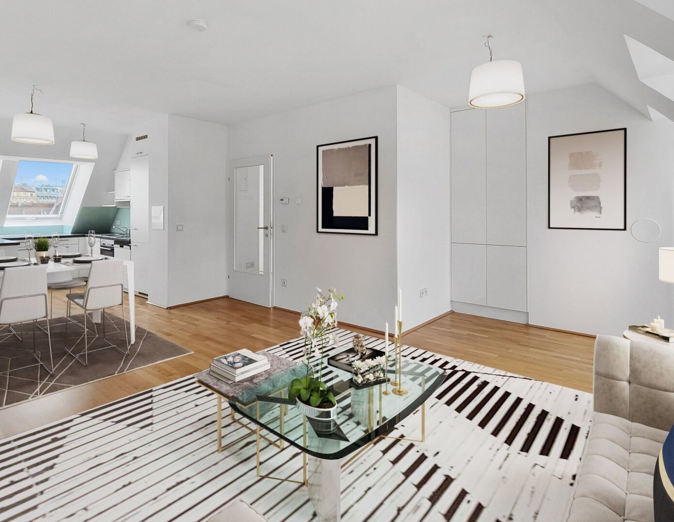 MODERNE 4-ZIMMER DG-WOHNUNG MIT TERRASSE / MODERN 4-ROOM APARTMENT WITH TERRACE