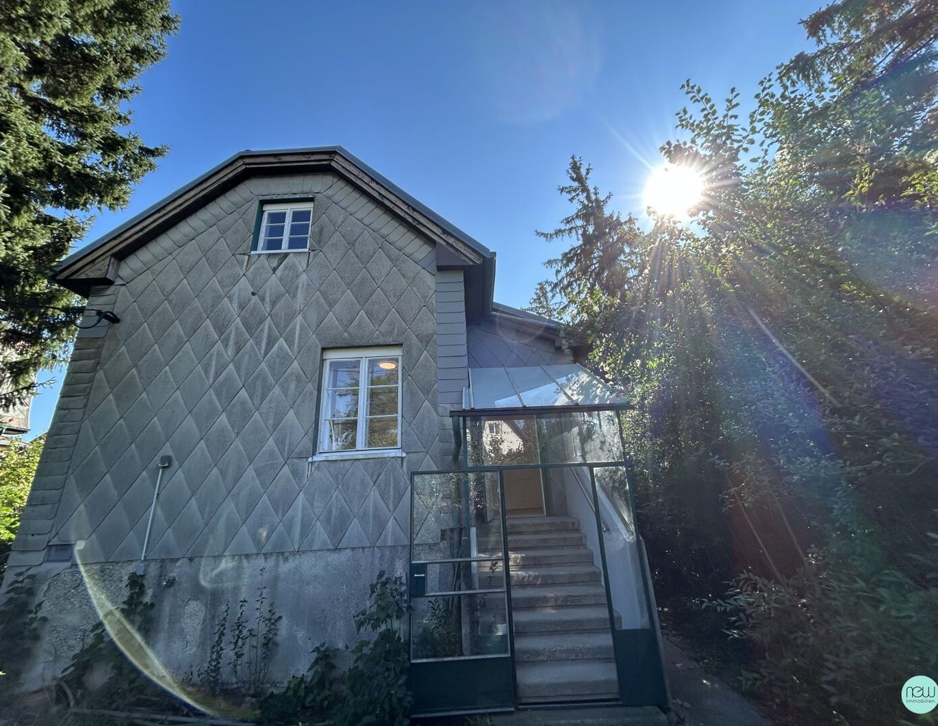 sonniger Baugrund mit einem kleinem Haus in 1210 Wien, Floridsdorf