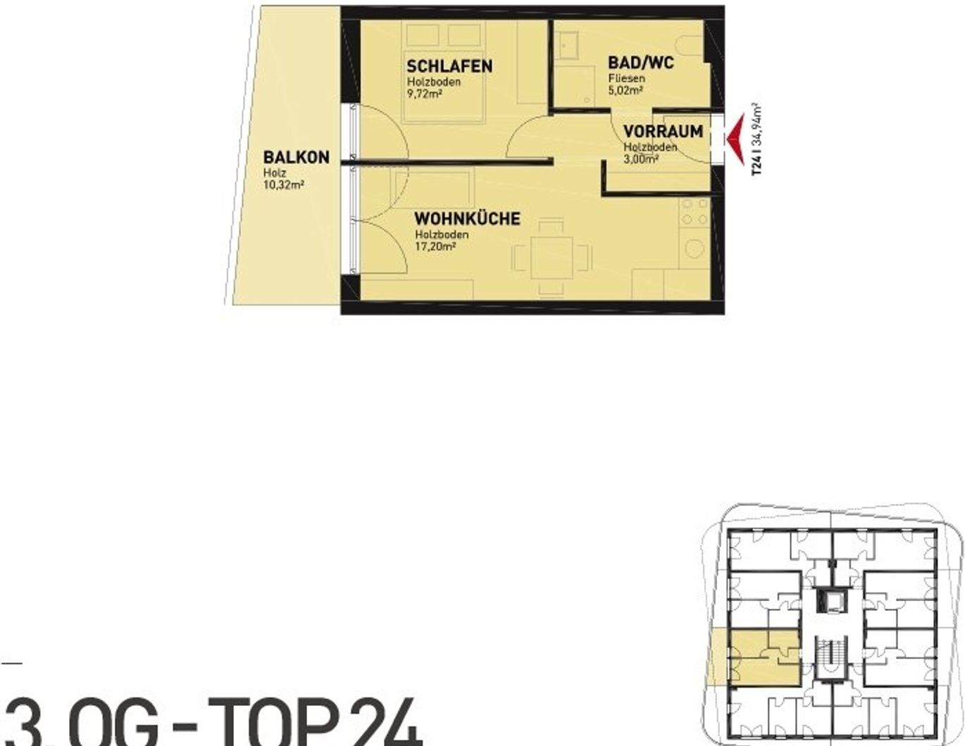 Traumwohnung im 3.Obergeschoss mit herrlicher West-Terrasse und Tiefgaragenparkplatz im Grünen
