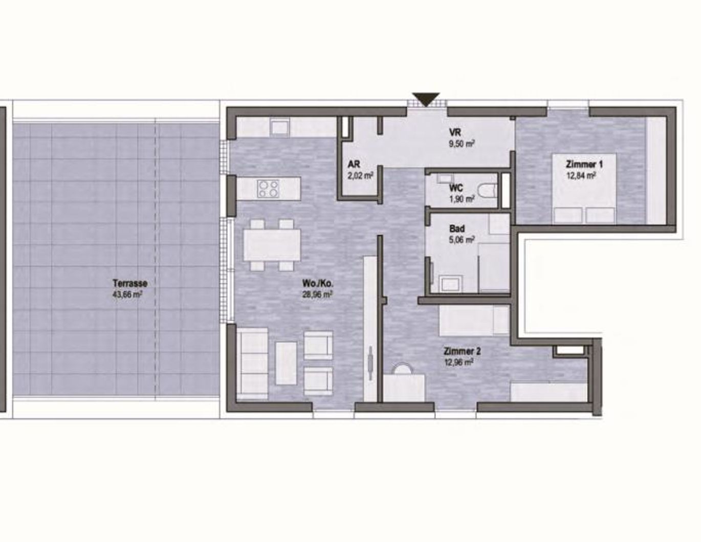 Wohnen in Graz Geidorf - Exklusive Eigentumswohnung (73m²) mit Terrasse in bester Lage! Provisionsfrei