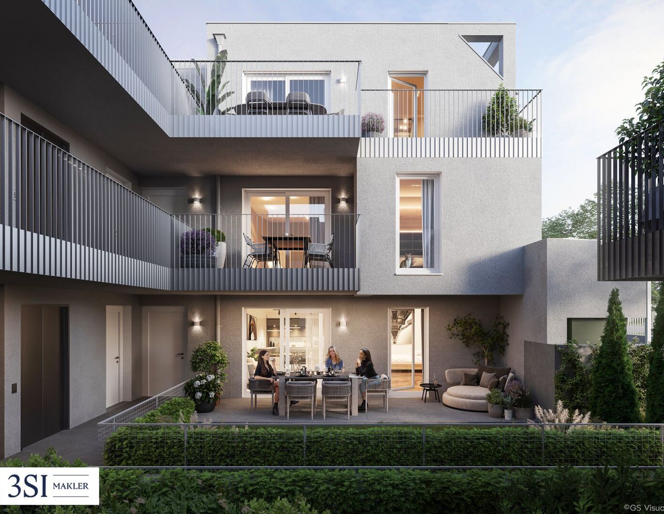 Moderne 2-Zimmer-Eigentumswohnung mit Terrasse und Garten - PROVISIONSFREI!