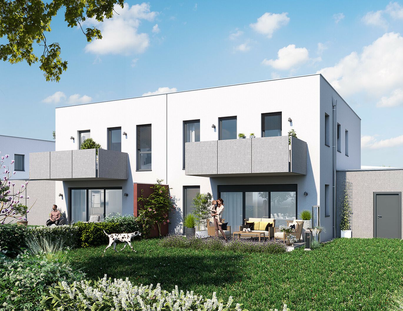 Doppelhäuser im DonAuland-provisionsfrei!