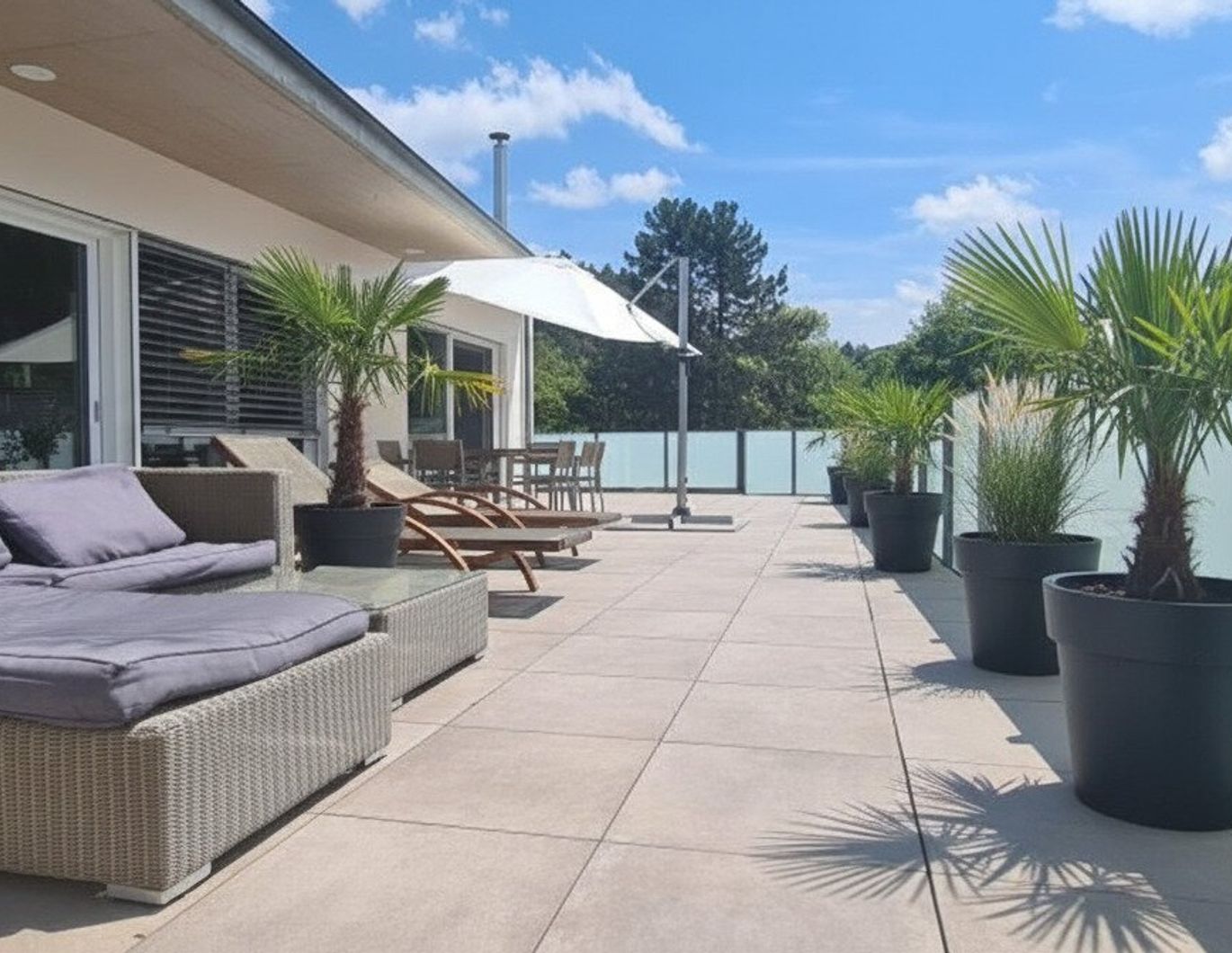 Stiftingtal - Penthouse mit 91 m² Terrasse - 3 Zimmern - absolute Ruhelage - Nähe LKH
