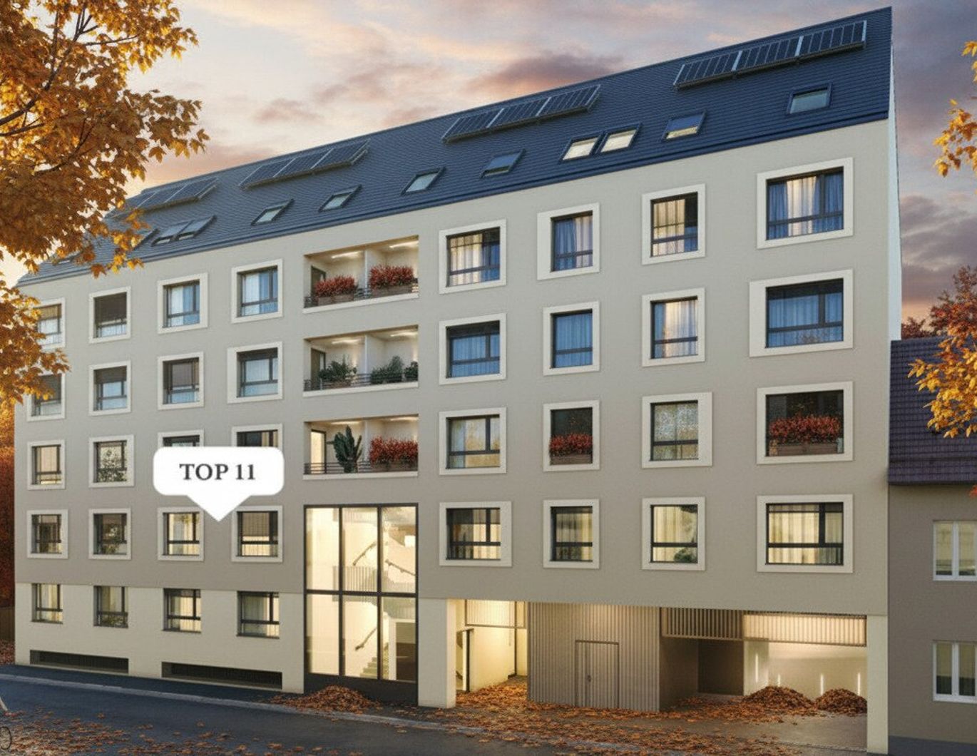 Moderne 2-Zimmer-Wohnung mit Balkon im 1. Obergeschoss