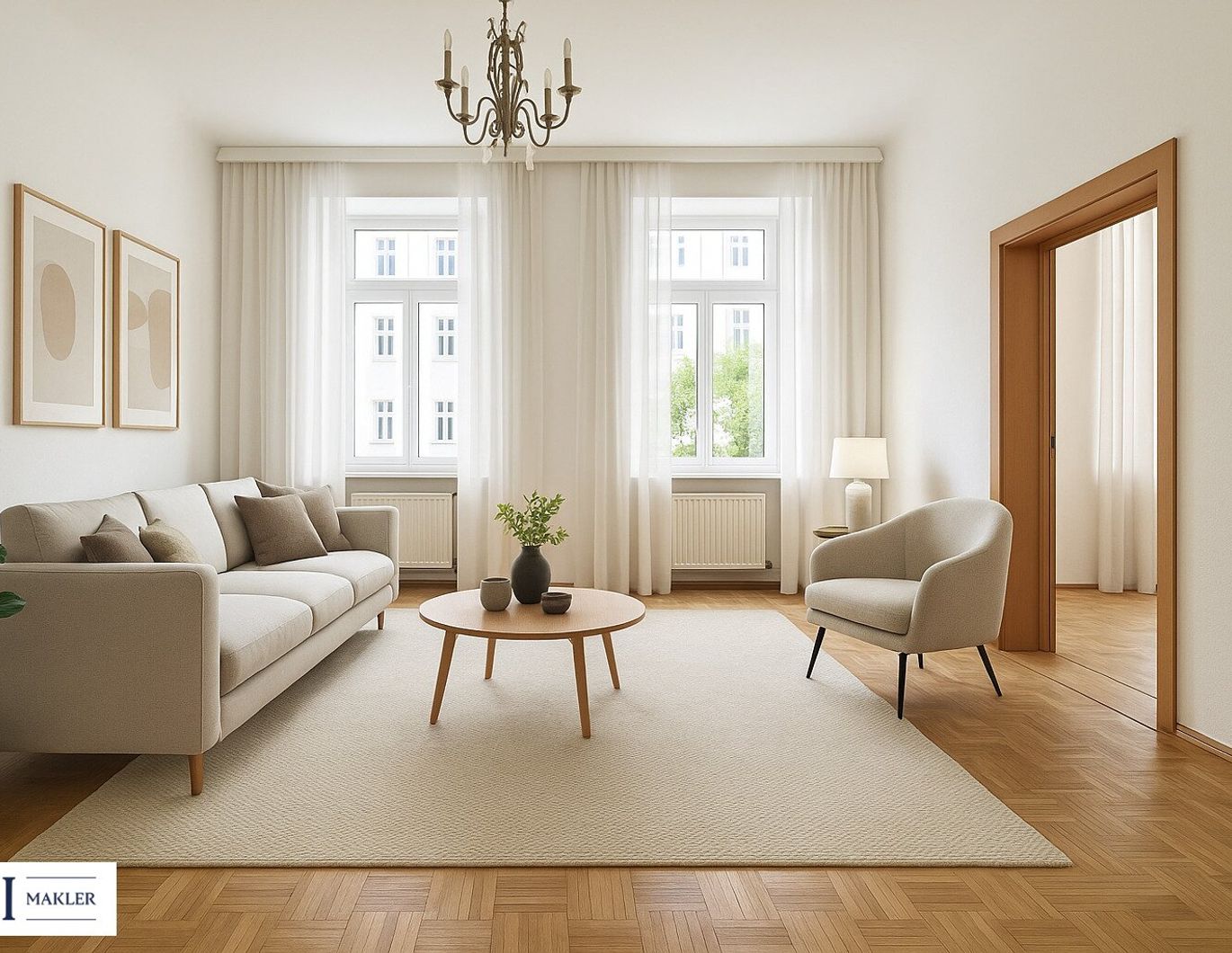 Ideal geschnittene 3-Zimmer-Altbauwohnung in guter Lage