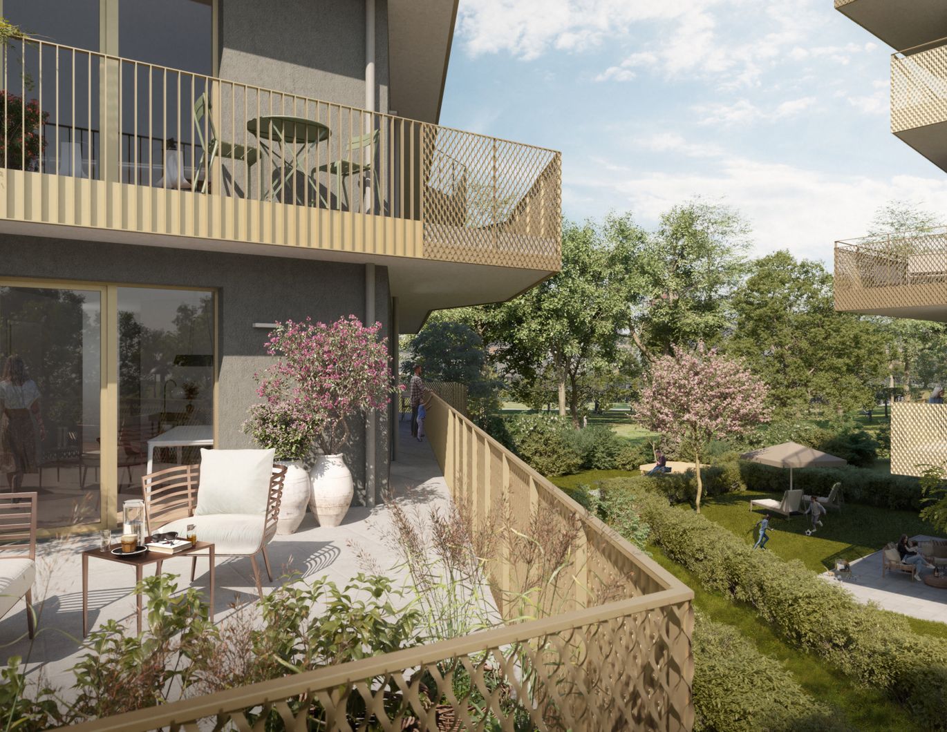 Erstbezug - Idyllisch im Grünen - Großes Outdoor-Areal