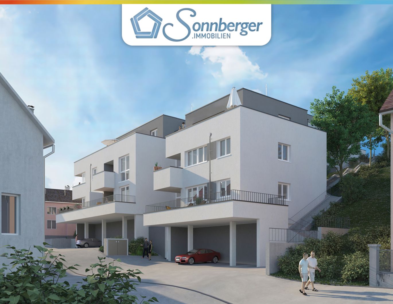 WOHNEN HOCH 2 - 3-Zimmer Eigentumswohnung mit Terrasse und Carport in Steyr