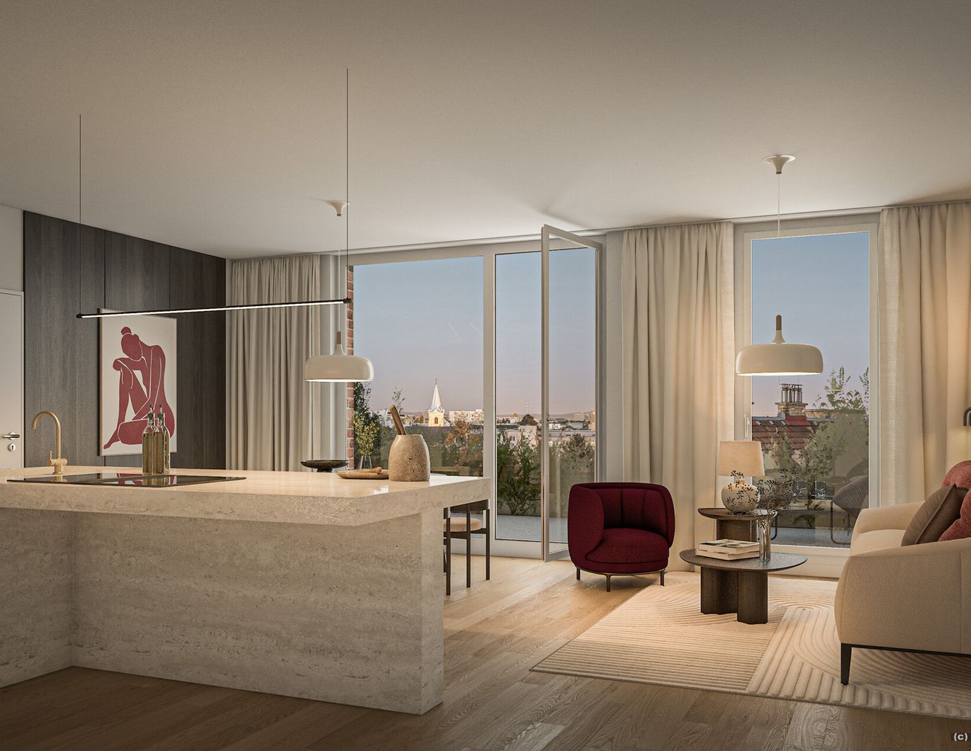 Westseitige 2-Zimmer-Wohnung mit Loggia in top Lage am Hauptplatz - zu kaufen in 2320 Schwechat