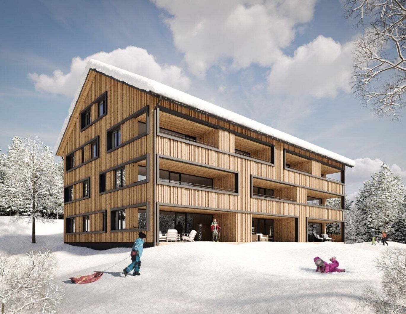 Exklusive 3-Zimmerwohnung mit Garten und Bergblick (NEUBAU)