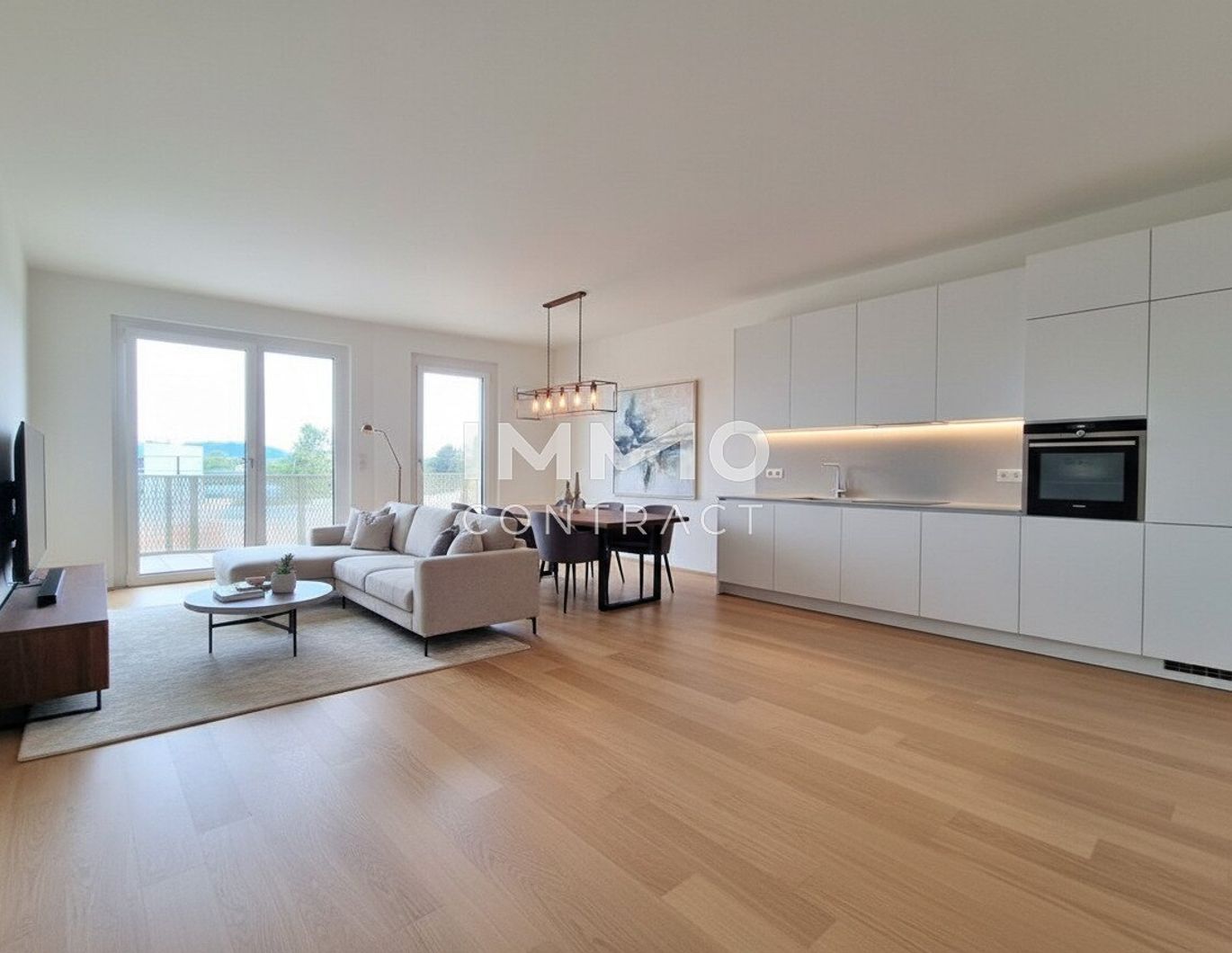 Neubau-Highlight: 2 Zimmer mit Balkon & offener Wohnküche