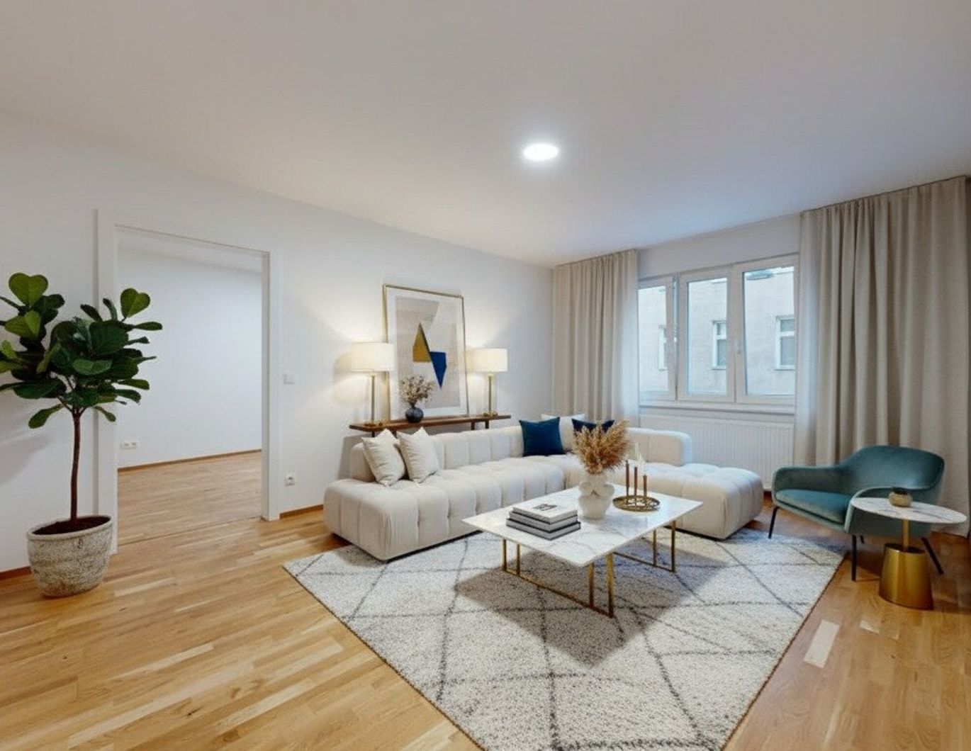 ERSTBEZUG nach Sanierung I Großzügige 2 Zimmer Wohnung mit geräumiger Küche und begehbaren Kleiderschrank I Augartennähe I Tischler Einbauküche inkl. Siemensgeräte I Gratis Miele Waschtrockner bei Kauf bis 31.12.25