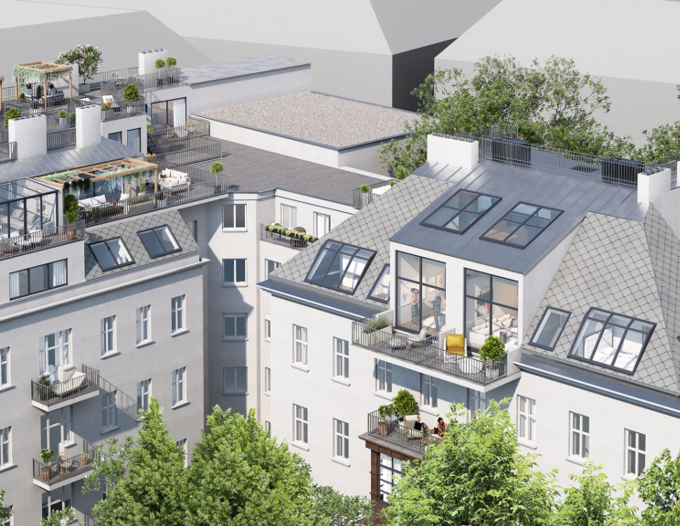ÜBER DEN DÄCHERN WÄHRINGS | TOPLAGE NÄHE KUTSCHKERMARKT | EXKLUSIVE DACHGESCHOSSWOHNUNG MIT KLIMAANLAGE | TERRASSE | ERSTBEZUG