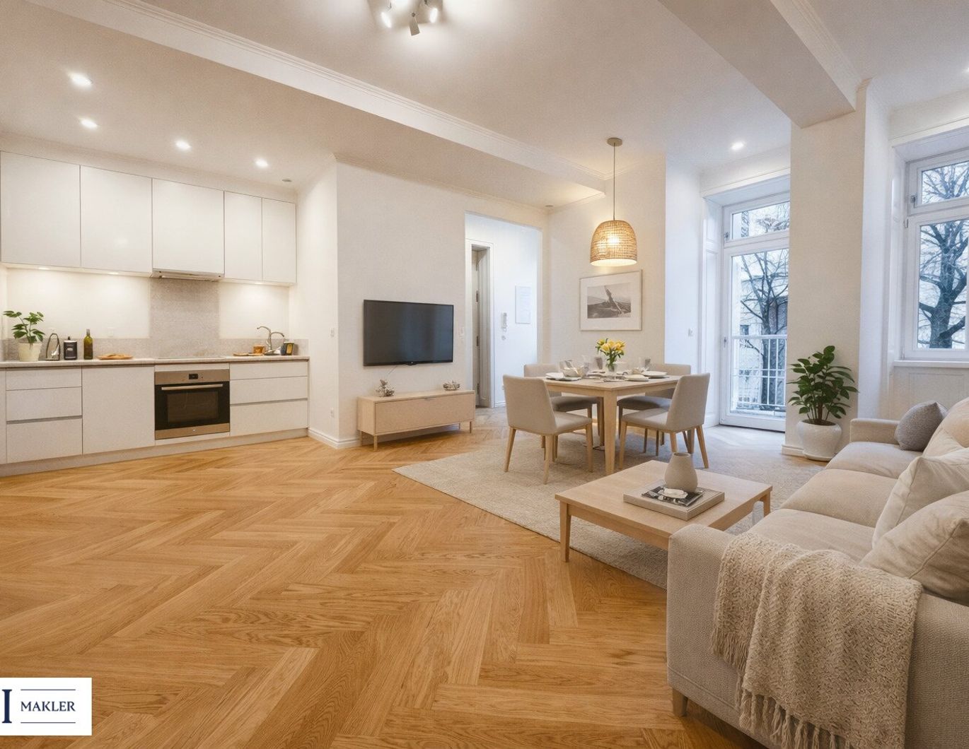 Stilvoller Erstbezug: Großzügige 4-Zimmer-Wohnung mit privater Freifläche