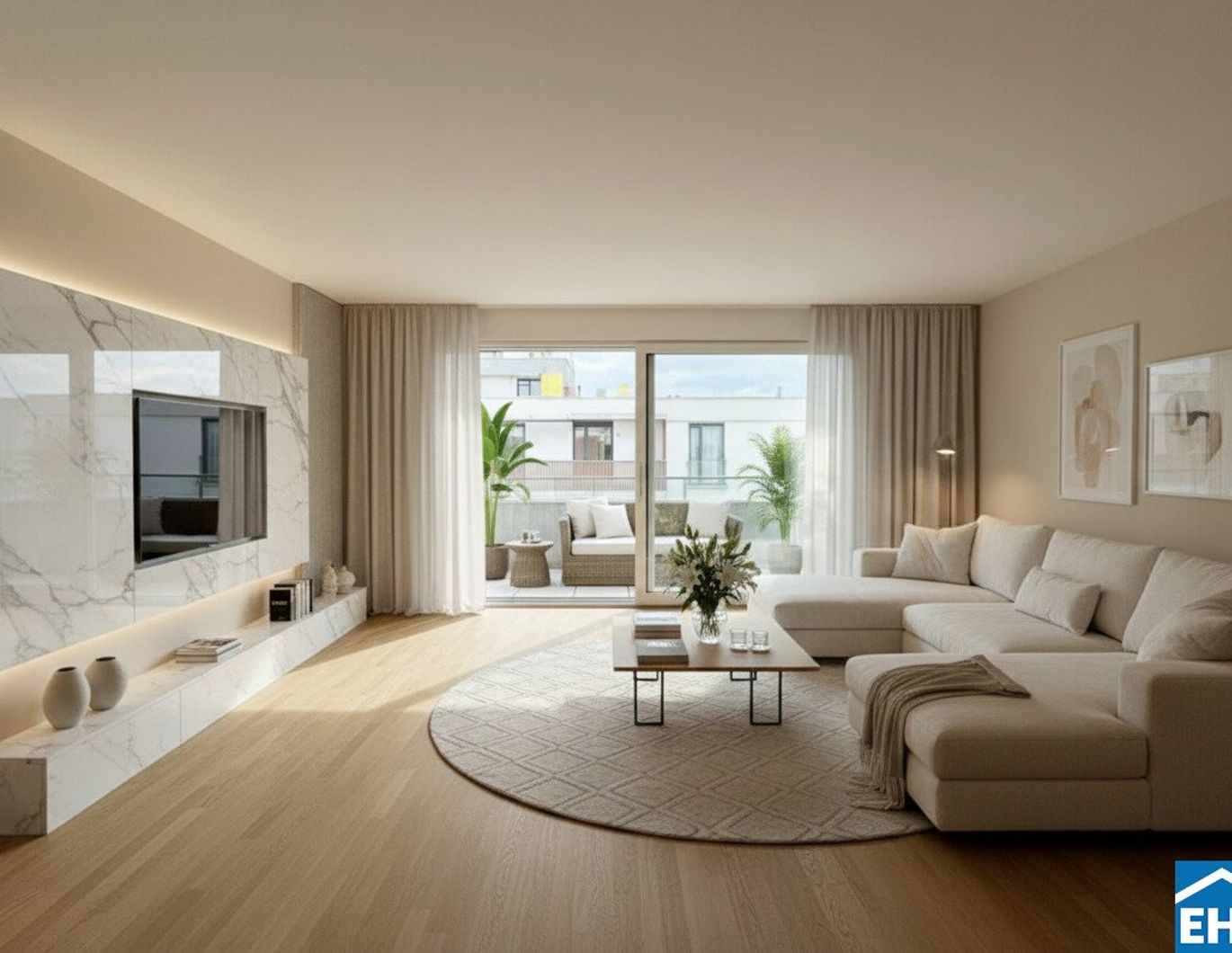 Stadtnah. Lichtdurchflutet. Mit Balkon und Stil.