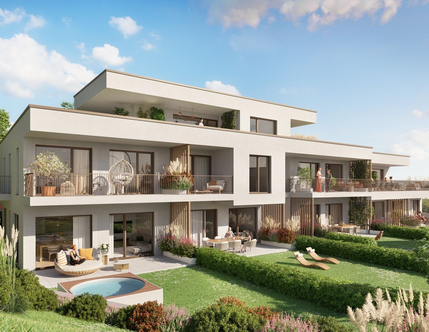 St. Peter ERSTBEZUG - Exklusive Ausstattung - sonnige Terrasse & Garten - Parkplatz - 3 Zimmer