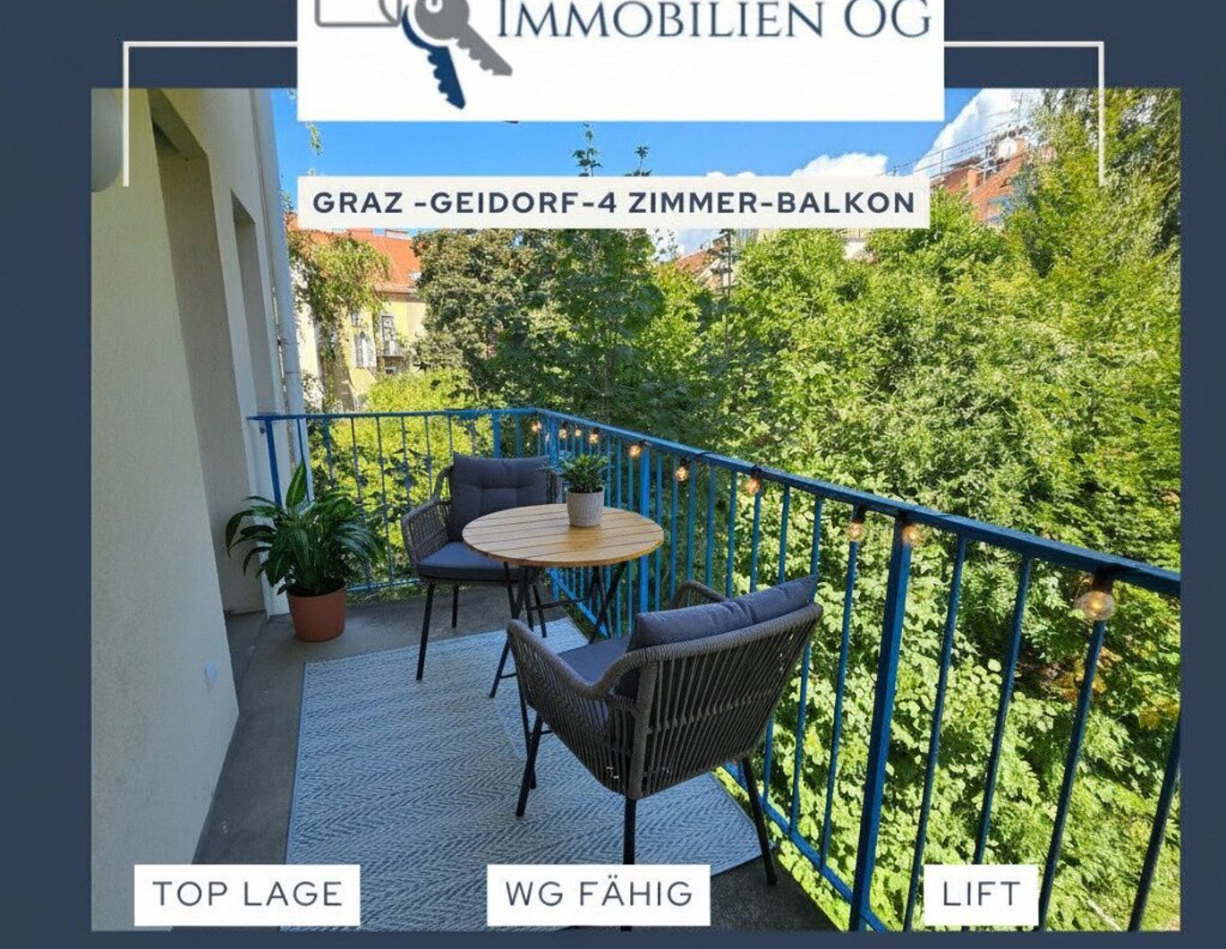 Graz - St. Leonhard - Univiertel - großzügige 4 Zimmerwohnung - WG geeignet - provisionsfrei - Balkon