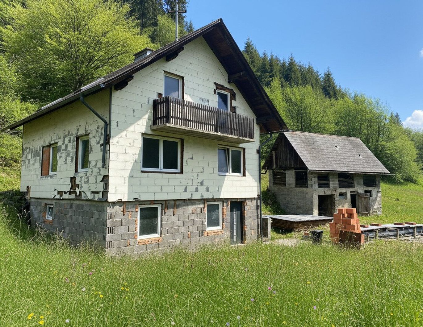 Großzügiges Grundstück (2.132 m²) mit Bastlerhaus & Nebengebäude