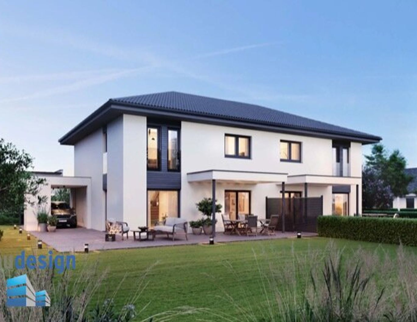 TOP ! Neubau Erstbezug in Wilfersdorf bei Mistelbach! Modernes ELK-Doppelhaus in schöner Siedlungslage - Provisionsfrei für den Käufer !