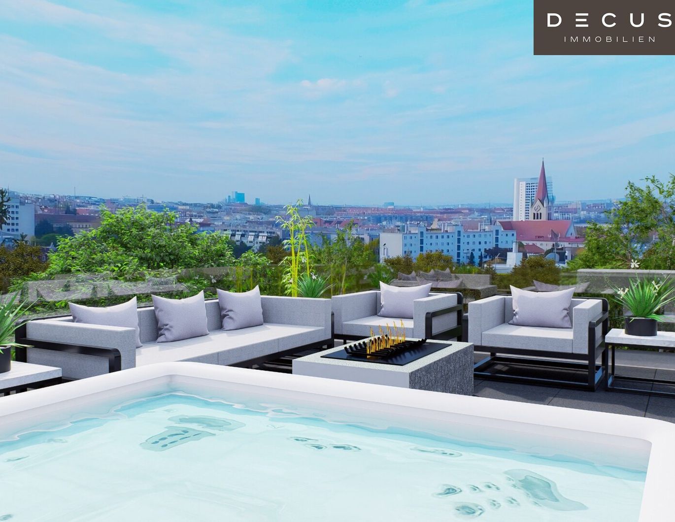 DACHGESCHOSS-MAISONETTE AUF 3 EBENEN MIT PANORAMABLICK ÜBER WIEN