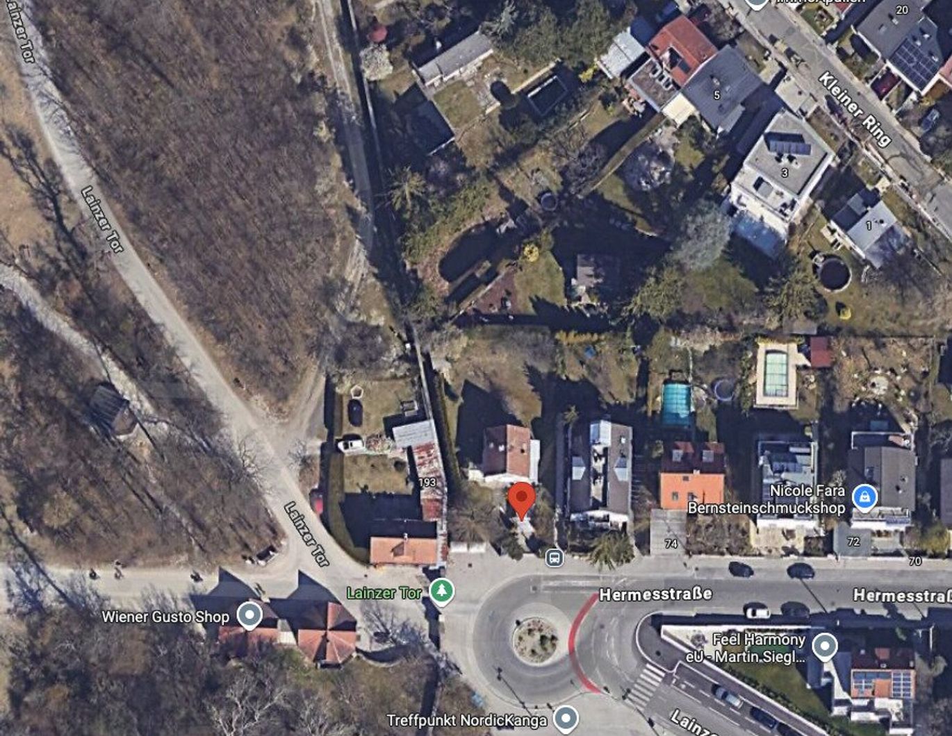 Baugrund beim Lainzer Tiergarten mit Altbestand