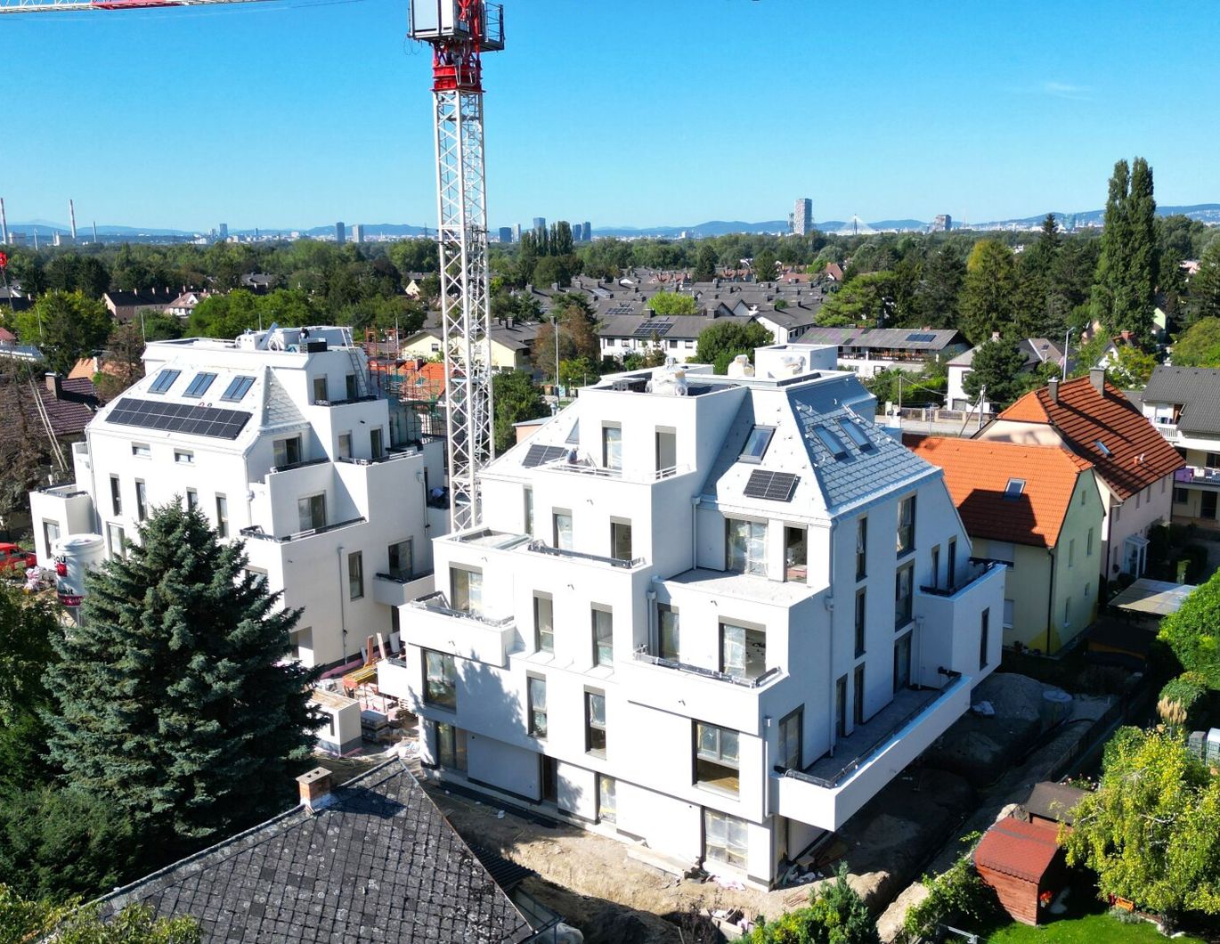 Herbstaktion! Coming home...! Lebens(t)raum Erfüller - Klimaaktiv Bronze! 3 Zimmer + Riesiger Balkon + Luftwärmepumpe und Solaranlage + Grün- und Ruhelage + Garage! Wiens schönste Wasser-Platzl ums Eck!