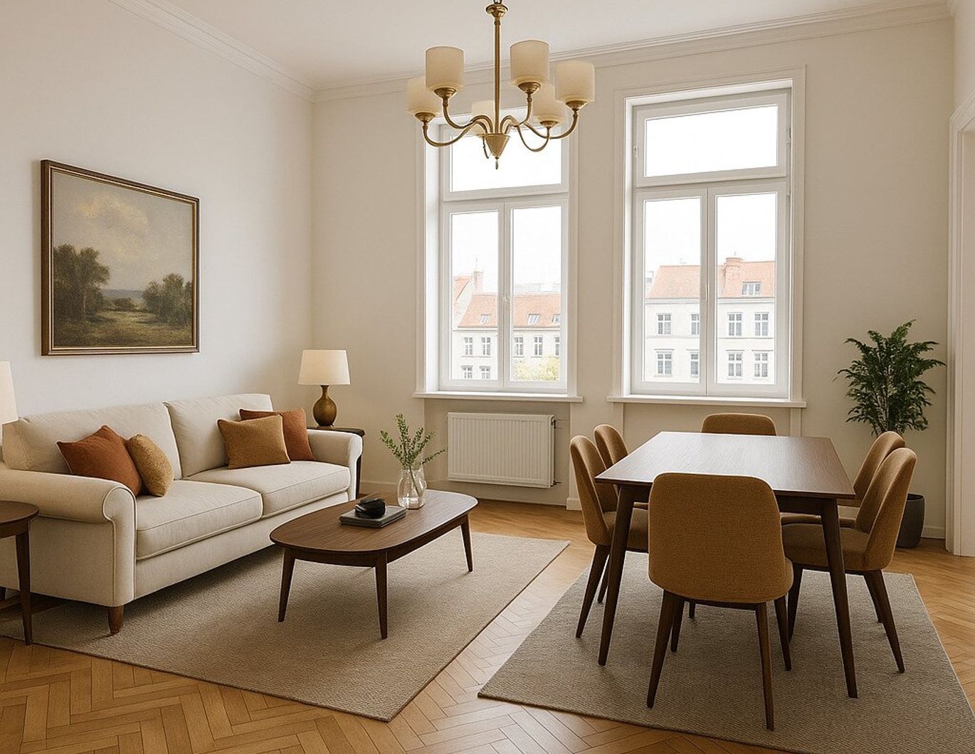 NEUJAHRSAKTION - PREISREDUKTION gültig bis 28.02.2026 - Elegante 4-Zimmer-Altbauwohnung mit Weitblick - in Top-Lage des 4. Bezirks beim Wiener Hauptbahnhof