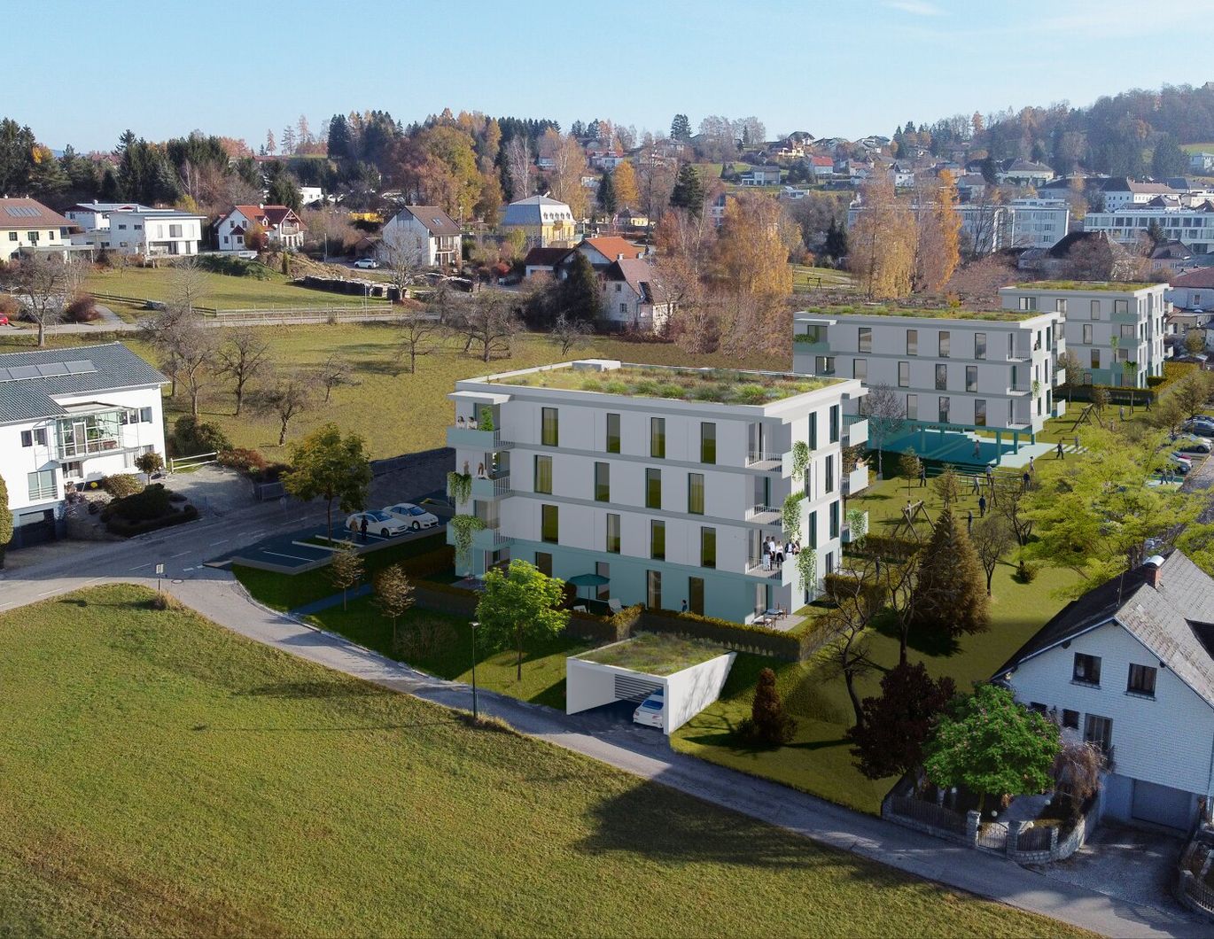 Modernes Erstbezug-Erdgeschoss mit 116 m² Garten und Garage in Rohrbach-Berg - Schlüsselübergabe: 25.11.2025