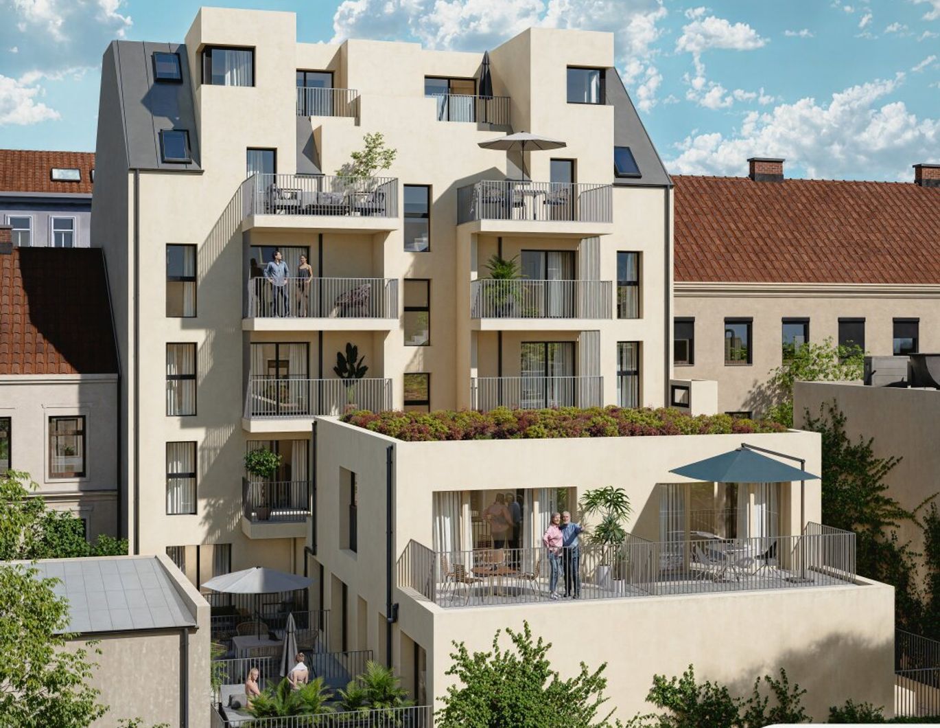 PASSIVHAUS - Barrierefreie DG-Wohnung mit 2 Terrassen - sonnig und hell - Tiefgarage