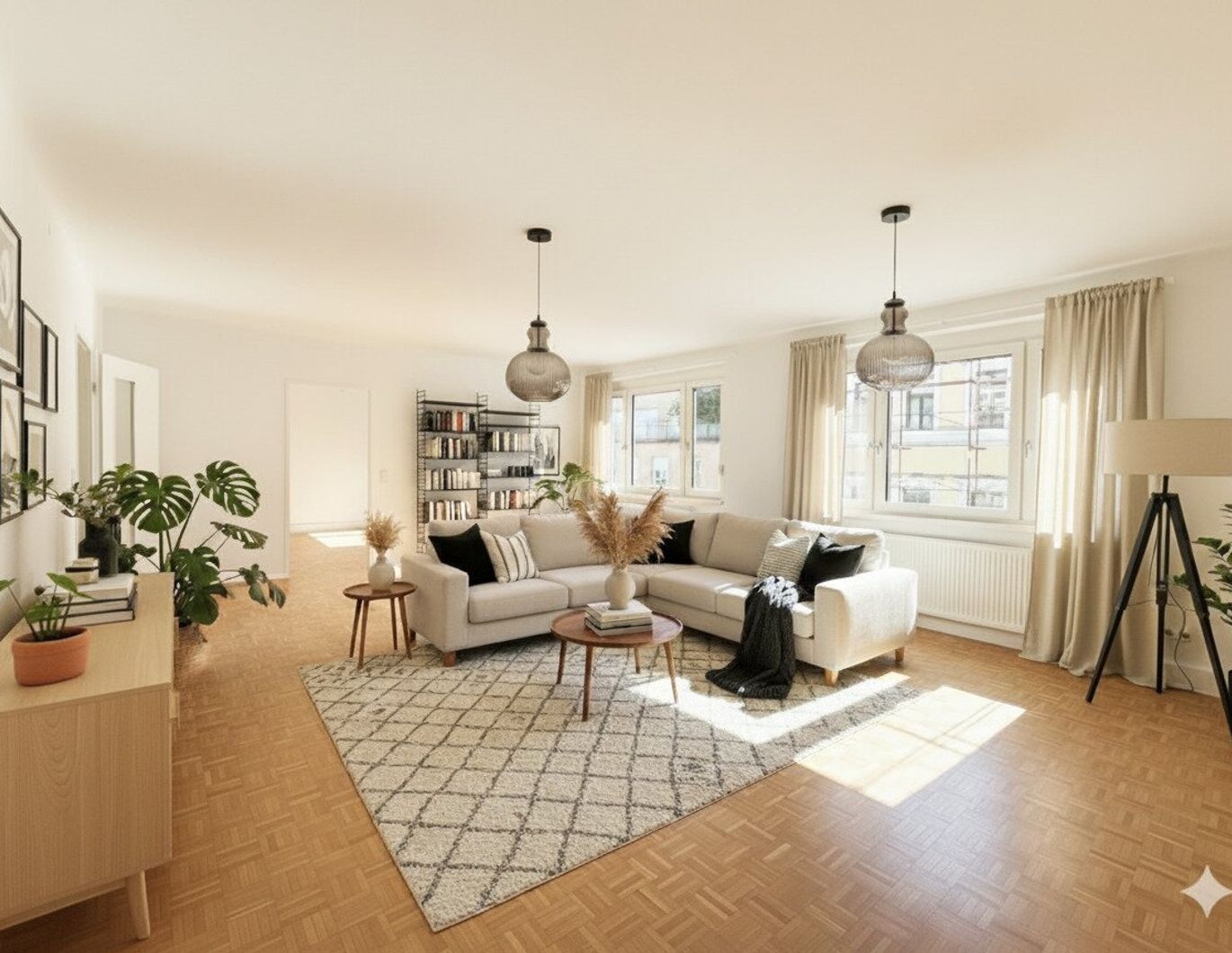 HELL UND SEHR GROSSZÜGIG - HOCHWERTIG SANIERTE 5-ZIMMER-WOHNUNG MIT BALKON IM 5. LIFTSTOCK