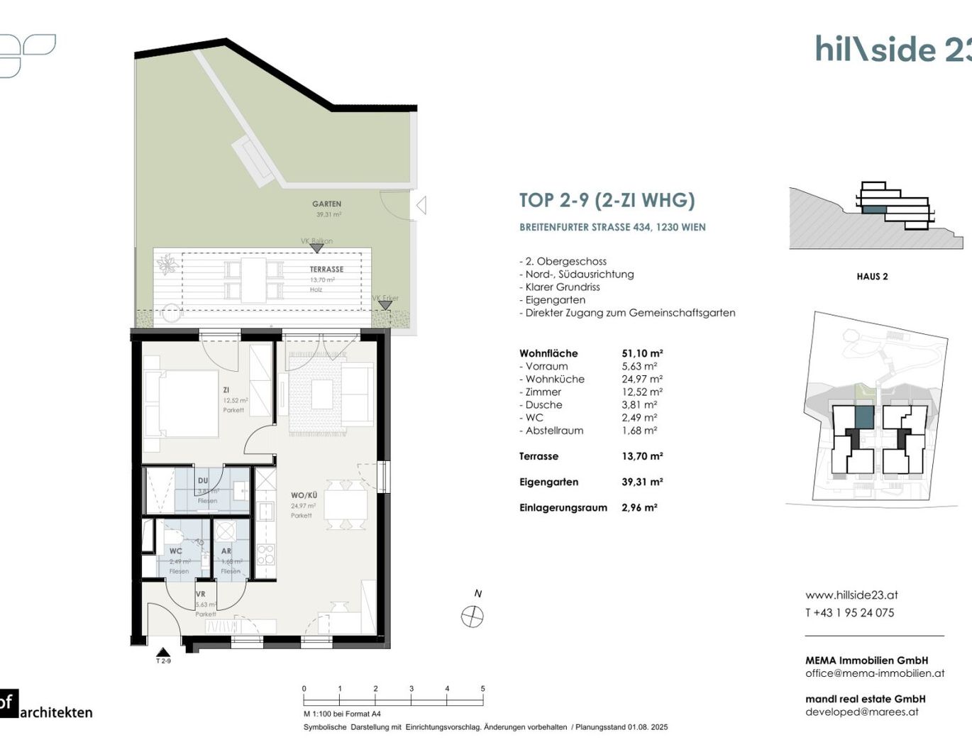 Familienhit! Lichtdurchflutete 4-Zimmer-Dachgeschosswohnung mit zwei Terrassen zu verkaufen!