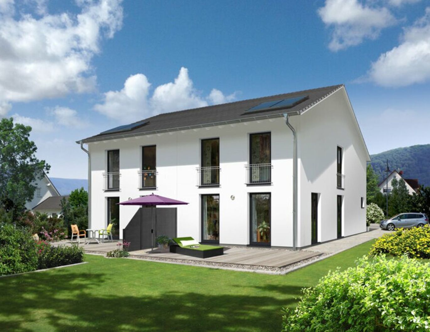 Moderne Doppelhaushälfte in Rankweil: 5 Zimmer, Garten und viel Komfort! HAUS 1