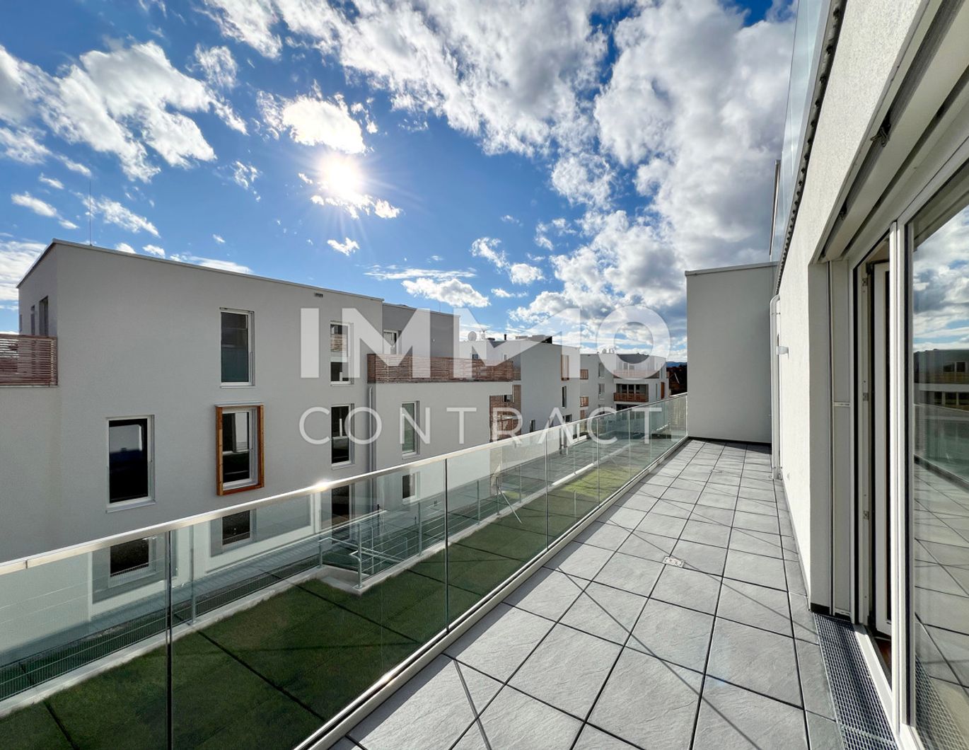 KREMSER WOHNDOMIZIL 4Zi- 104qm- Penthouse-Eigentum, 65qm Terrasse, Lift, Tiefgarage, in beliebter Grünruhelage