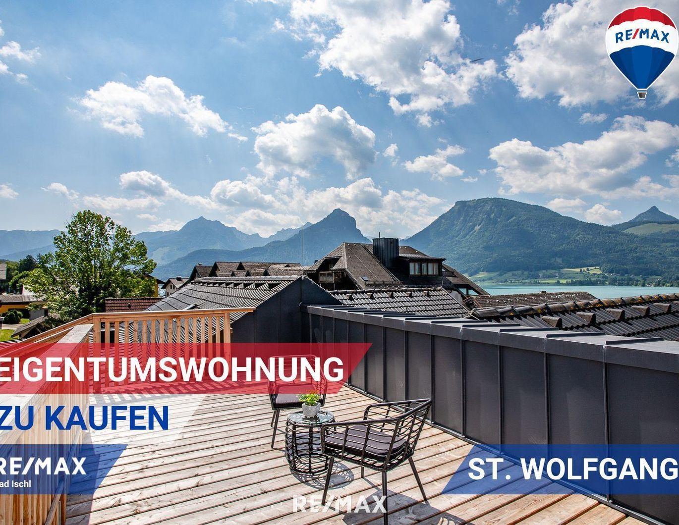 Stilvolle Eigentumswohnung mit Seeblick in St. Wolfgang auch als ZWEITWOHNSITZ