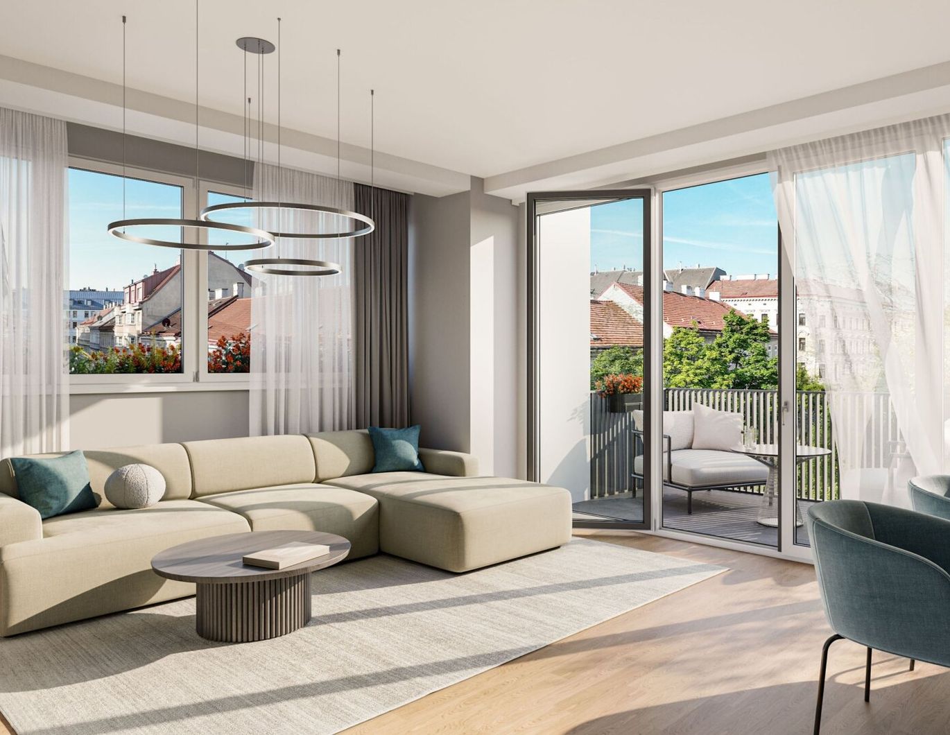 THE ARIK - Urban und Grün - 4 Zimmer mit Balkon zur Parkseite