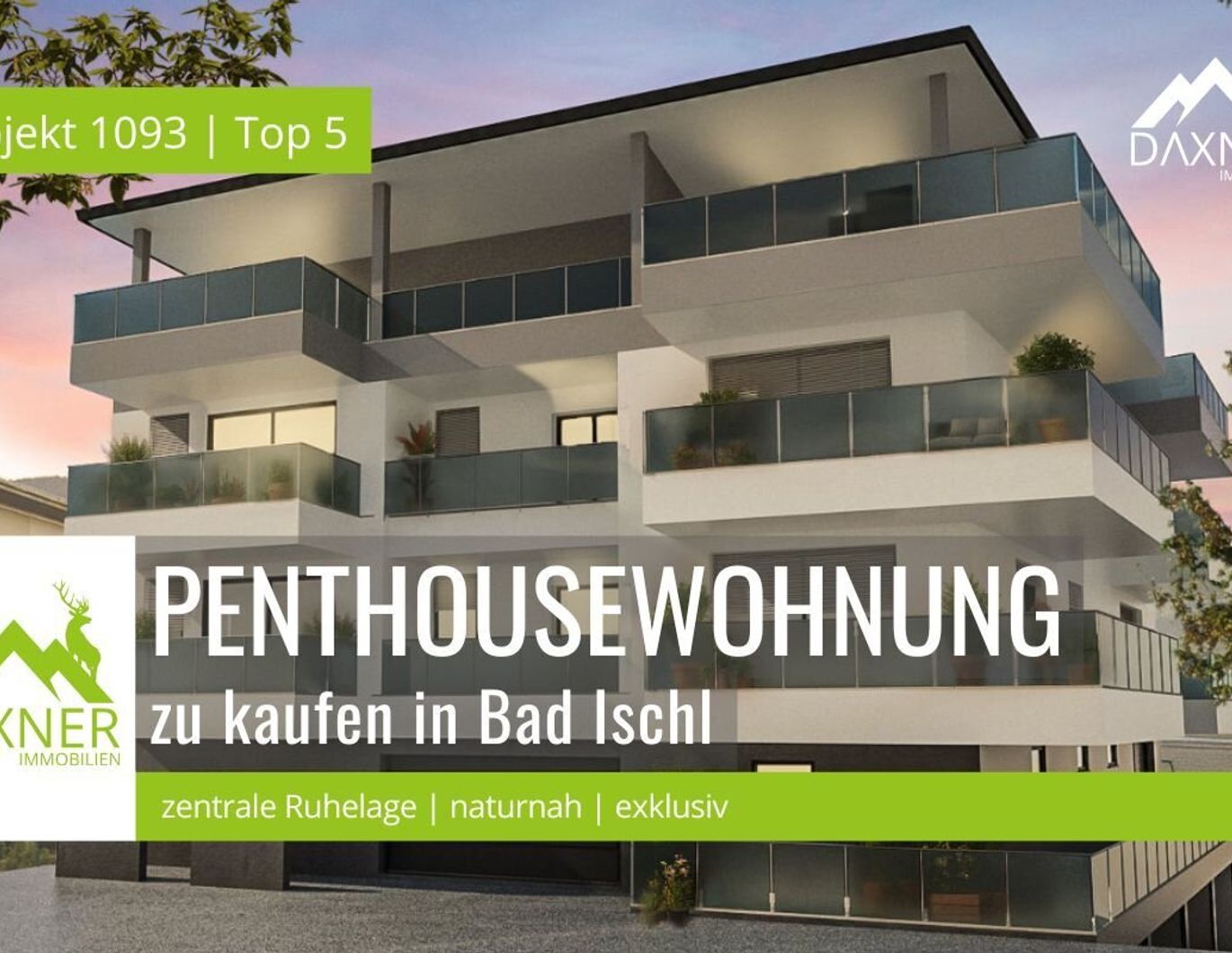 Wohnen mit Blick - Leben mit Stil - Penthousewohnung über den Dächern von Bad Ischl