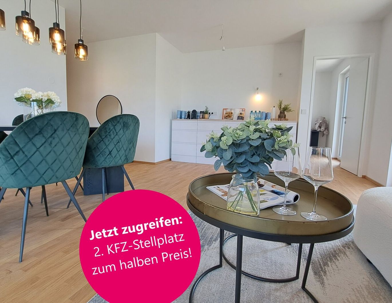 BELLA VITA - Sichern Sie sich den zweiten KFZ-Stellplatz jetzt mit 50 % Preisvorteil.